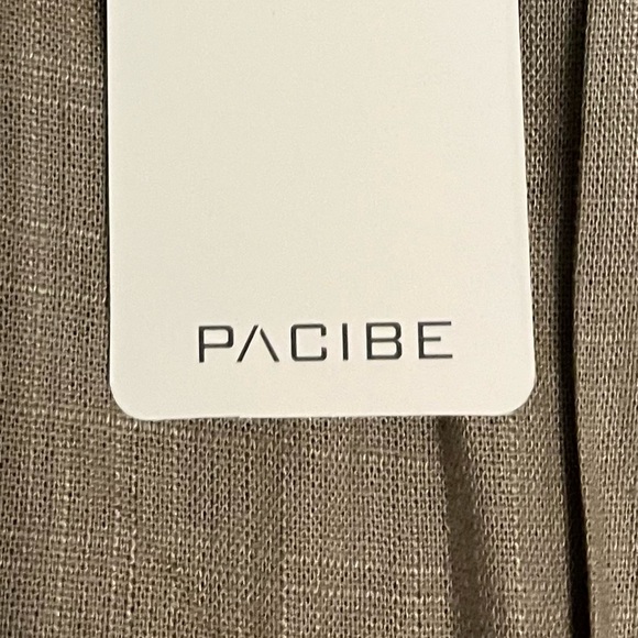 Pacibe Taupe Linen/Blend Pants Size XL NWT - Picture 12 of 12